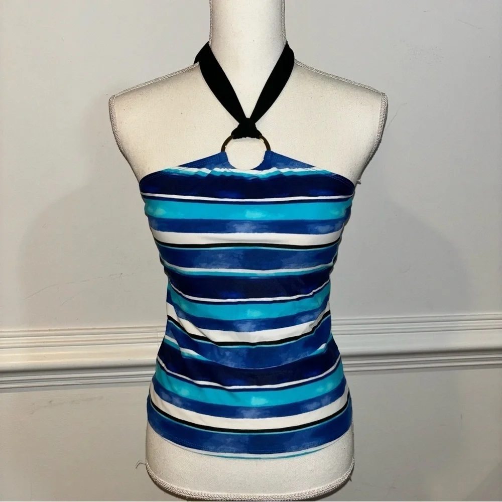 Chaps Tankini, sz 6 - Picture 2 of 9